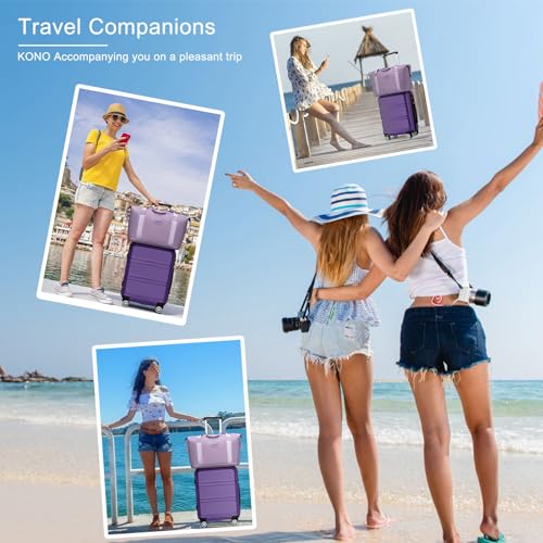 Luggage Set 4 Piece Carry On Hardside Luggage with Spinner Wheels (4 Count)