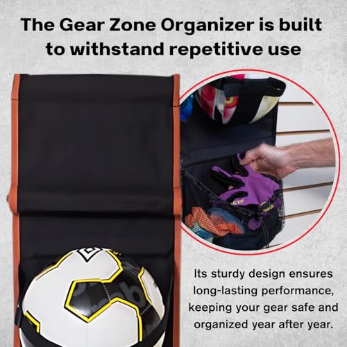 Vintage Hanging Sports Equipment Organizer
