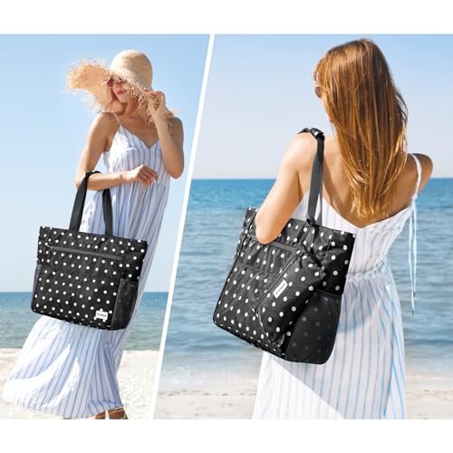 Beach Bag Waterproof Sandproof Large Capacity Foldable for Women