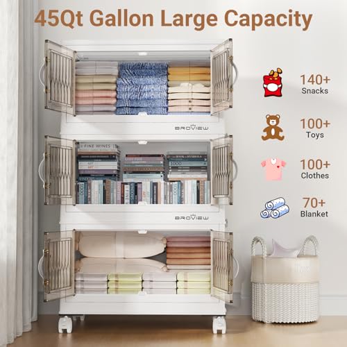 135Qt Stackable Storage Bins with Lid (3 Count)