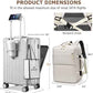 2 pcs PC Aluminum Frame Carry On Luggage Set (2 Count)