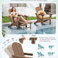 HDPE Folding Adjustable Adirondack Chair with Footrest