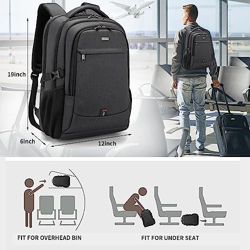 17 Inch Laptop Backpack for Travel with Backpack Rain Cover College Backpack for Men Laptop Bag with USB Charging Port