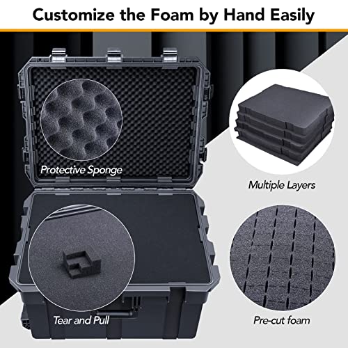 HC 6540 Hard Case with Wheels and Foam