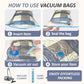 4 XXL Jumbo Vacuum Storage Bags for Bedding