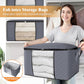 8 Pack Storage Bags for Clothes Blanket Storage Bins with Lids (8 Count)