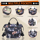 Hibiscus Small Lunch Bag Lightweight Insulated Lunch Box for Women Work Portable Soft Cooler for Picnic Travel Road Trips