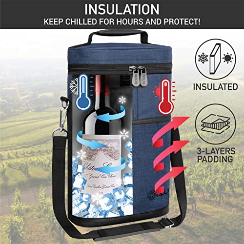 2 Bottle Wine Carrier Tote