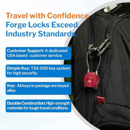 TSA Approved Key Luggage Locks