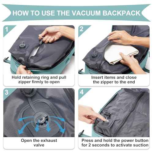 Vacuum Backpack Travel with Pump