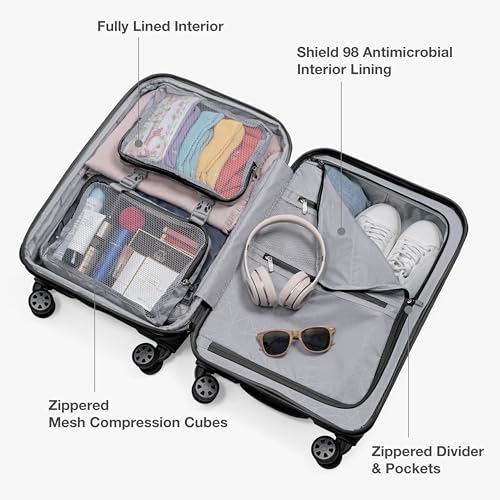 Pagosa Hardshell Expandable Luggage with Spinner Wheels (2 Piece)