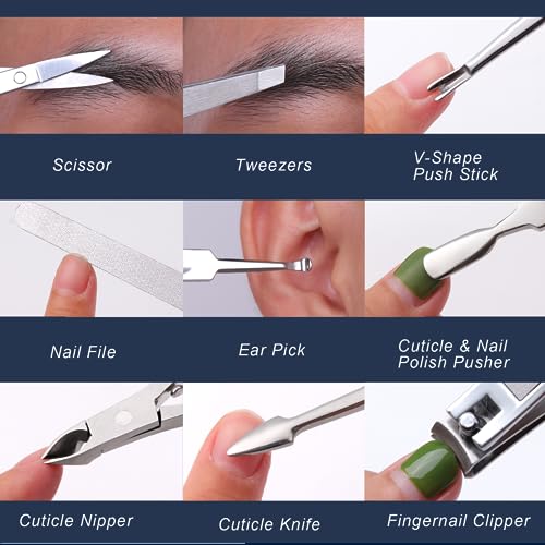 Stainless Steel Manicure Set 11 (11 Count)