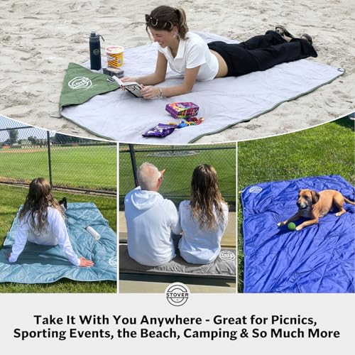 Outdoor Waterproof Fleece Travel Blanket for Camping
