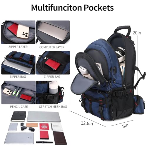 Nerlion 40L Hiking Backpack Travel Backpack for Men Women Camping Waterproof Outdoor Hiking Daypack Lightweight Backpack