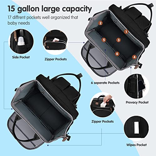 Baby Diaper Bag Backpack with Changing Station