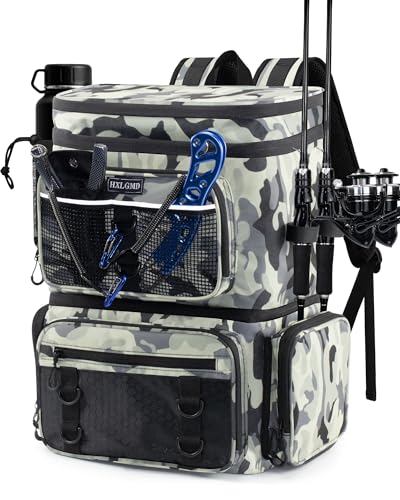 Fishing Backpack with Rod Holders
