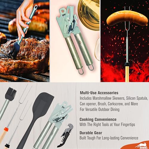 Grilling and Camping Cooking Utensils Set for The Outdoors BBQ (35 Count)
