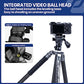 62" Video Camera Tripod with Fluid Head for Smooth Panning