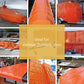 Orange Tarp 10x10 Feet Tarps High Visibility Outdoor Poly Cover Lightweight 6mil (100 Sq Ft)