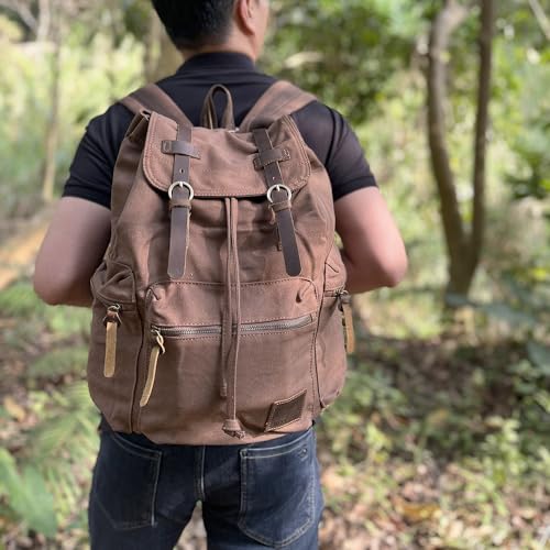 High Capacity Canvas Vintage Backpack