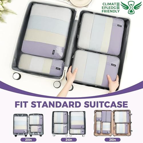 Lightweight Compression Packing Cubes for Travel