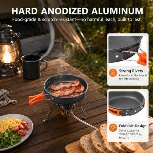 12pcs Camping Cooking Set for 1