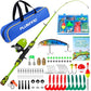 Kids Fishing Pole with Spincast Reel Telescopic Fishing Rod Combo Full Kits for Boys