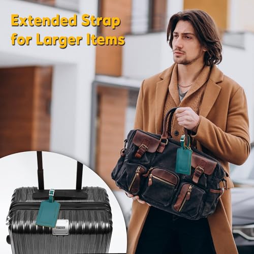 8 Pack Luggage Tags for Suitcases Airplane Travel Essentials (8 Count)