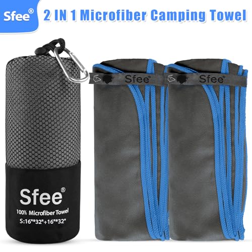 2 Pack Microfiber Travel Towel