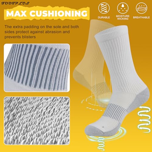 Thick Cushioned Sole Copper Running Socks (6 Count)