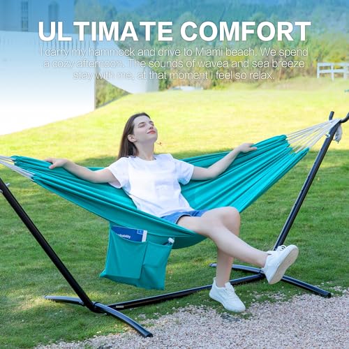 Double Hammock with Stand for Outside