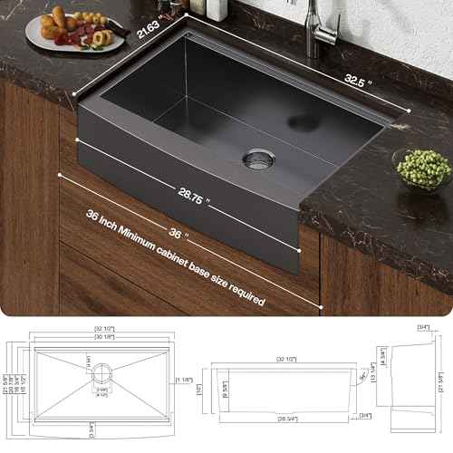 33 x 22 in Farmhouse Workstation Undermount Sink