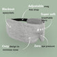 ALASKA BEAR Sleep Headphone Mask Bluetooth 5.2 HD Stereo Noise Reduction 3D Eye Mask for Sleeping Eye Contour Built-in Mask w/Thin Speakers Wireless Audio Sports Headgear(Gray)
