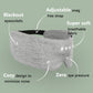 Sleep Headphone Mask Bluetooth 5.2 HD Stereo Noise Reduction 3D Eye Mask for Sleeping Eye Contour Built