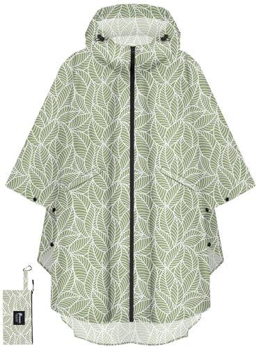 Rain Poncho for Adults with Zipper