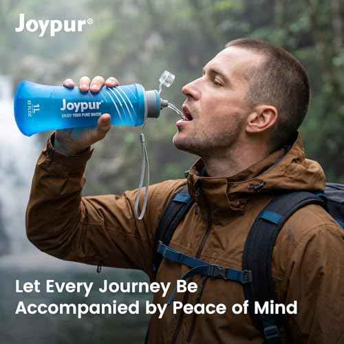 Collapsible Water Filter Bottle with 0.01 Micron Filtration (2 Count)