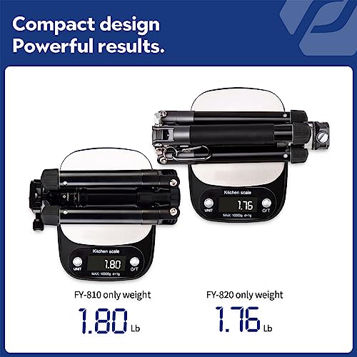 Mini Tripod 60" Lightweight Compact Travel Tripod with 360 Degree Ball Head Phone Mount Detachable Selfie Stick