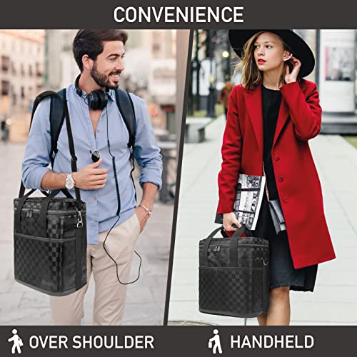 Insulated Wine Cooler Bag Leakproof 6 Bottle Tote Carrier