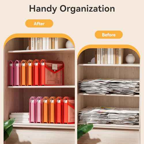 6 Pack Plastic File Folders