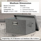 Medium 15" 21 Quart Collapsible Stackable Storage Bins with Lids