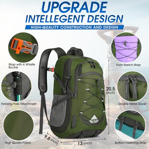 Hiking Backpack 40L Packable Lightweight Camping Daypack Men Women