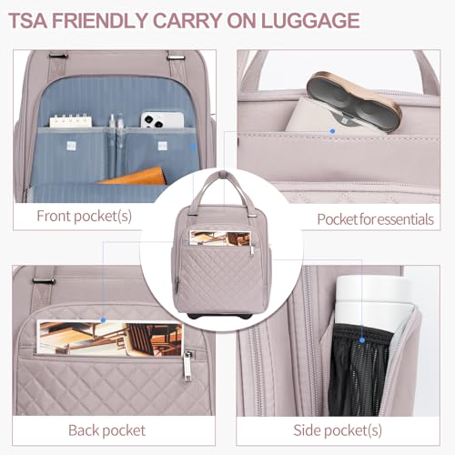 Underseat Carry On Wheeled 16" Bag with Wheels