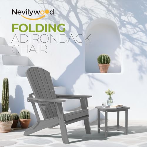 Folding Adirondack Chairs Set of 4