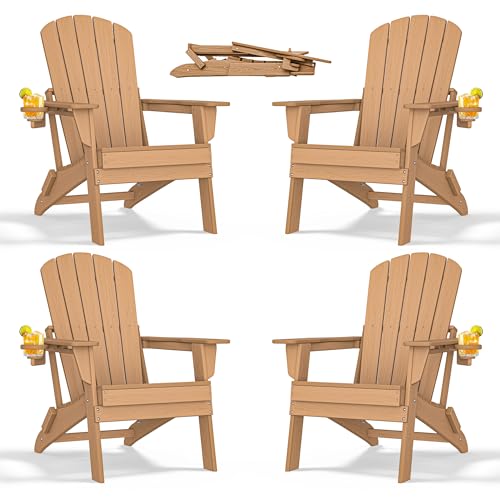 Folding Adirondack Chairs Set of 4