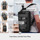 5/10/25/30/40L Waterproof Dry Backpack & Phone Case- Large Floating Dry Bag for Kayaking, Travel, Hiking, Fishing, Camping, Motorcycles & Beach, Heavy-Duty Roll Top Men/Women (Black)