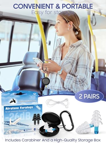 Ear Plugs for Airplane Pressure Relief (2 Count)