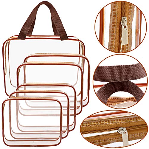 6 Packs Clear Makeup Bags (6 Count)