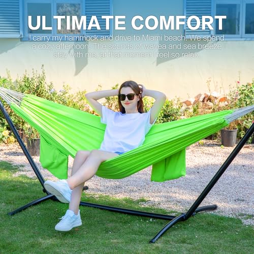 Double Hammock with Stand for Outside