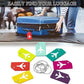 6 Pack Silicone Luggage Tag for Suitcases with Stainless Loop (6 Count)