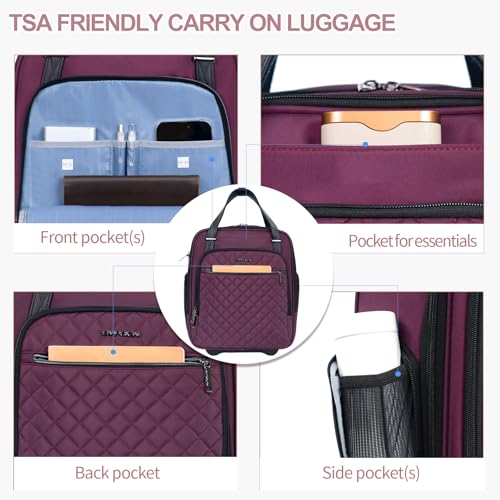 Underseat Carry On Wheeled 16" Bag with Wheels